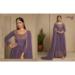 Picture of Georgette Dim Gray Straight Cut Salwar Kameez