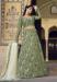 Picture of Gorgeous Silk Dark Khaki Lehenga Choli