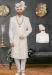 Picture of Excellent Silk Ghost White Sherwani