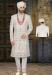 Picture of Enticing Silk Off White Sherwani