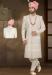 Picture of Magnificent Silk Off White Sherwani