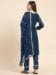 Picture of Georgette Midnight Blue Straight Cut Salwar Kameez