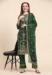 Picture of Georgette Sea Green Straight Cut Salwar Kameez