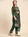 Picture of Georgette Sea Green Straight Cut Salwar Kameez