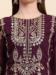 Picture of Georgette Dark Magenta Straight Cut Salwar Kameez