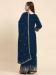 Picture of Georgette Midnight Blue Straight Cut Salwar Kameez