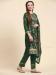 Picture of Georgette Medium Sea Green Straight Cut Salwar Kameez