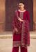 Picture of Georgette Dark Red Straight Cut Salwar Kameez