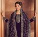 Picture of Ravishing Georgette Purple Straight Cut Salwar Kameez