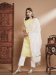 Picture of Cotton Pale Golden Rod Readymade Salwar Kameez