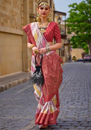 Picture of Admirable Silk Indian Red Saree