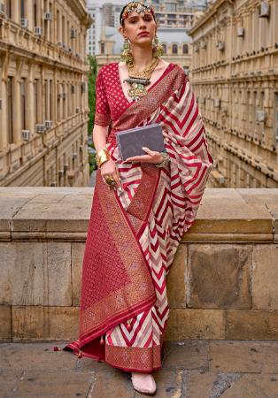 Picture of Appealing Silk Indian Red Saree