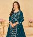 Picture of Ideal Georgette Teal Anarkali Salwar Kameez