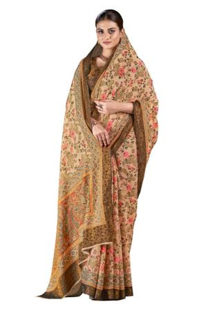 Picture of Bewitching Silk Burly Wood Saree