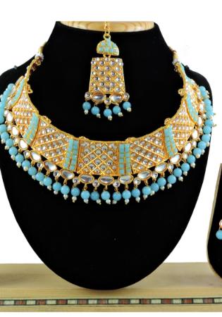 Picture of Resplendent Steel Blue Necklace Set