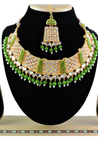 Picture of Statuesque Dark Khaki Necklace Set