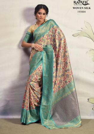 Picture of Fascinating Silk Sea Green Saree