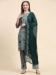 Picture of Georgette Medium Sea Green Straight Cut Salwar Kameez