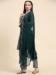 Picture of Georgette Medium Sea Green Straight Cut Salwar Kameez