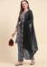 Picture of Georgette Slate Grey Straight Cut Salwar Kameez