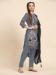 Picture of Georgette Slate Grey Straight Cut Salwar Kameez