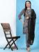 Picture of Georgette Slate Grey Straight Cut Salwar Kameez