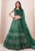 Picture of Marvelous Net Dark Green Lehenga Choli