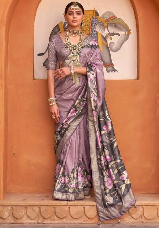 Picture of Splendid Silk Dim Gray Saree