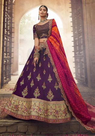 Picture of Classy Georgette Purple Lehenga Choli