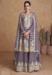 Picture of Georgette Dim Gray Straight Cut Salwar Kameez