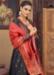 Picture of Silk Dark Slate Grey Straight Cut Salwar Kameez