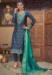 Picture of Silk Dark Slate Grey Straight Cut Salwar Kameez