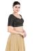 Picture of Alluring Georgette & Silk Black Designer Blouse