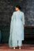 Picture of Chiffon Light Steel Blue Straight Cut Salwar Kameez