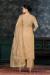 Picture of Lovely Chiffon Tan Straight Cut Salwar Kameez