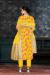 Picture of Wonderful Chiffon Yellow Straight Cut Salwar Kameez