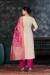 Picture of Fascinating Chiffon Beige Straight Cut Salwar Kameez