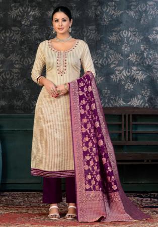 Picture of Pretty Chiffon Azure Straight Cut Salwar Kameez