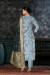 Picture of Cotton Light Slate Grey Straight Cut Salwar Kameez