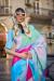 Picture of Resplendent Crepe & Silk Powder Blue Saree