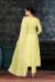 Picture of Fine Organza Khaki Straight Cut Salwar Kameez