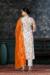 Picture of Pretty Organza White Straight Cut Salwar Kameez