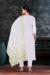 Picture of Bewitching Organza White Straight Cut Salwar Kameez