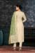 Picture of Organza Pale Green Straight Cut Salwar Kameez