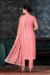 Picture of Organza Light Pink Straight Cut Salwar Kameez