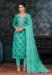 Picture of Medium Aqua Marine Straight Cut Salwar Kameez