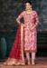Picture of Organza Indian Red Straight Cut Salwar Kameez