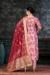 Picture of Organza Indian Red Straight Cut Salwar Kameez