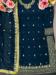 Picture of Georgette Midnight Blue Straight Cut Salwar Kameez