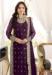 Picture of Magnificent Georgette Purple Straight Cut Salwar Kameez